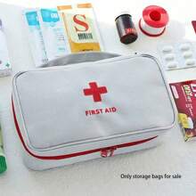 1pc Portable Portable Medical Kit, First Aid Kit, Medicine Sorting And Storage Bag Sell Only Collection Bags - Blue - View 2