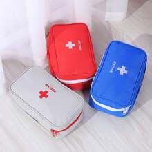 1pc Portable Portable Medical Kit, First Aid Kit, Medicine Sorting And Storage Bag Sell Only Collection Bags - Blue - View 3