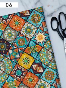 1pc Mandala Series DIY Fabric, Lightweight & Soft Polyester Fabric, Suitable For Making Tablecloths, Wall Hangings, Clothes, Bags, Dust Covers - Multicolor - View 8