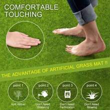 1/510pcs  Artificial Moss Turf Lawns Green Plants DIY Micro Landscape Decoration Fake Grass Lawn For Home Mini Garden Floor Accessories - Green - View 8