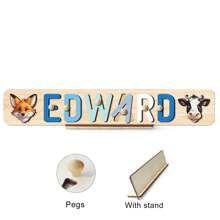 Puzzle avec nom personnalisé, jouet de puzzle en bois personnalisé, puzzle avec nom personnalisé, jouet de puzzle alphabet 3D, cadeaux de Noël de Pâques, cadeaux de premier anniversaire, cadeaux personnalisés, cadeau d'anniversaire, puzzle en bois, jouet de puzzle en bois personnalisé, cadeau d'anniversaire, blocs de construction pièce de coffret cadeau Décoration
