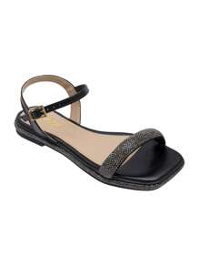 Women Flat Sandals - màu đen - Xem 3