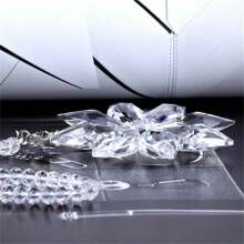 1pc Car Decoration Snowflake Jewelry Rearview Mirror Pendant Car Crystal Jewelry - Clear - View 8