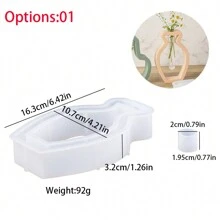 1 Khuôn silicon bình thủy canh sáng tạo bằng bê tông thạch cao rỗng chậu chậu nhựa thủ công quà tặng - 1 cái - Xem 12