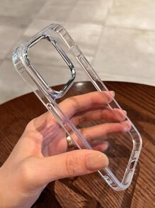 金属银色蝴蝶结透明软手机壳适用于 17 Pro Max/17 Pro/17 Air/17/16/16 Pro Max/16 Pro/16 Plus/15/15 Pro Max/15 Pro/15 Plus/11/12/13/14 Pro Max/XS/XR/11 Pro/11 Pro Max/12 Pro/12 Pro Max/13 Pro/13 Pro Max/7 Plus/14 Pro/14 Pro Max/14 Plus，简约创意设计 - 無色 - 查看 3