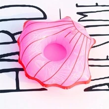 3/2/1 pieza Posavasos con copa de concha con lentejuelas, Flotadores inflables de nubes arcoíris para vasos de agua, Accesorios para sesiones de fotos, Artículos esenciales de playa, Accesorios de playa, Flotador de piscina