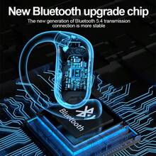 1 tai nghe Bluetooth không dây, tai nghe treo chạy bộ chống ồn nhét tai - màu đen - Xem 7