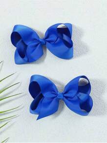 1 pieza de clip de cabello con lazo simple, accesorios de cabello de hilo con decoración de lazo para niñas en días festivos