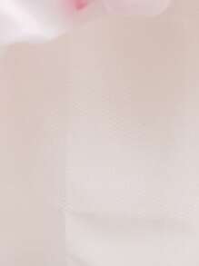 女童无袖圆领印花网纱连衣裙，优雅，不含头饰