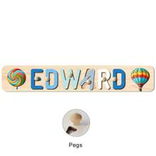 Puzzle avec nom personnalisé, jouet de puzzle en bois personnalisé, puzzle avec nom personnalisé, jouet de puzzle alphabet 3D, cadeaux de Noël de Pâques, cadeaux de premier anniversaire, cadeaux personnalisés, cadeau d'anniversaire, puzzle en bois, jouet de puzzle en bois personnalisé, cadeau d'anniversaire, blocs de construction pièce de coffret cadeau Décoration