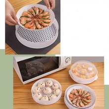 Microwave Steamer Box Heating Container Multi-Functional Cookware Mini Boiler Bread Heating Tool Steamed Rice Bowl, 1pc - White - View 11