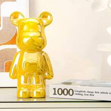 18cm Ceramic Bear Figurine, Lovely Cartoon Action Figure Home Decor Ornament For Living Room, TV Cabinet, And Cabinet, Exquisite Gift For Decoration Birthday - Multicolor - View 11