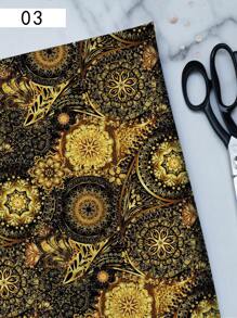 1pc Mandala Series DIY Fabric, Lightweight & Soft Polyester Fabric, Suitable For Making Tablecloths, Wall Hangings, Clothes, Bags, Dust Covers - Multicolor - View 5