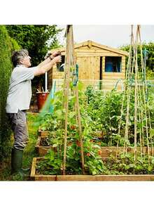 4pcs Frog Pattern Plant Clips, Reusable Plant Ties With Twist And Bend Design For Garden Decoration - One Size - View 4