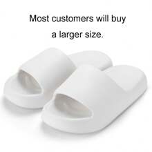 White Eva Shoes, New Fashion Soft-Soled Eva Slippers, Lightweight Comfortable And Soft, Slip-Resistant, Suitable For Indoor, Outdoor, Bathroom, And The Ins Style - White - View 3