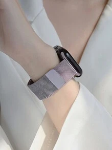 1 Piece Unisex Magnetic Mesh Watchbands Compatible With Apple Watch Band 40mm Ultra2 49mm 44mm 46mm 40mm 45mm 41mm 42mm 38mm Smart Watch Strap Accessories Strap Bracelet Compatible With Iwatch Series 8 Band 3 6 Se 7 8 4 5 9 10 Smart Watch Accessories