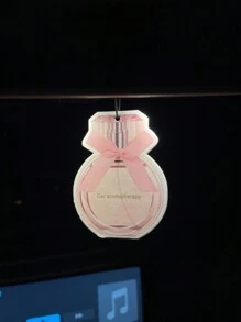 Car Aromatherapy Diffuser Air Freshener With Fragrant Pellets, Black Sugar Design, Vent Clip Type, Japanese Cartoon Decoration For Rearview Mirror, Suitable For Car/Toilet/Living Room/Bedroom/Home Interior - Coral Pink - View 6