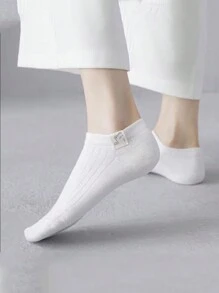 5 Pairs Random Delivery Women Short Socks, Korean Ins Style Low Vamp Ankle Socks, Thin Cute Casual Socks For Spring & Summer - Multicolor - View 9
