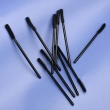 10件套硅胶睫毛膏卷翘刷、螺旋刷和眉刷套装，包含眉刷、眼影刷、螺旋刷、睫毛刷，赠品 - 黑色 - 查看 3