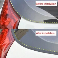 Tira de sellado en forma de Y para parabrisas, relleno de huecos en ventanas de goma para ventana delantera/trasera del coche, tira de sellado para clima - Negro - Ver 4