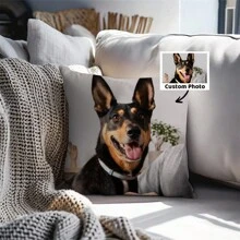 1PC Custom Cushion Cover,DIY Customized Throw Pillow Home Decorative,Wedding Gift ,Birthday Present,Anniversary Gift,Pet ,Digital Printed Pillow Cover,Chic Autumn,Kids,Customized Kids Pillows - Multicolor - View 4