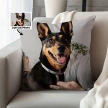 1PC Custom Cushion Cover,DIY Customized Throw Pillow Home Decorative,Wedding Gift ,Birthday Present,Anniversary Gift,Pet ,Digital Printed Pillow Cover,Chic Autumn,Kids,Customized Kids Pillows - Multicolor - View 2