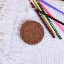 1 libreta en forma de galleta de chocolate creativa con bolsillo en blanco para notas, mini bloc de notas portátil y de alta calidad para escribir y tomar notas sobre la marcha - Marrón - Ver 6