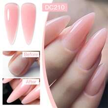 6支/套 7毫升 快速延长凝胶指甲油 硬胶 半永久性 亚克力水晶白粉色 UV延长胶 可卸UV凝胶美甲 美甲设计套装 家用沙龙美甲礼品 女士美甲 - 彩色 - 查看 6