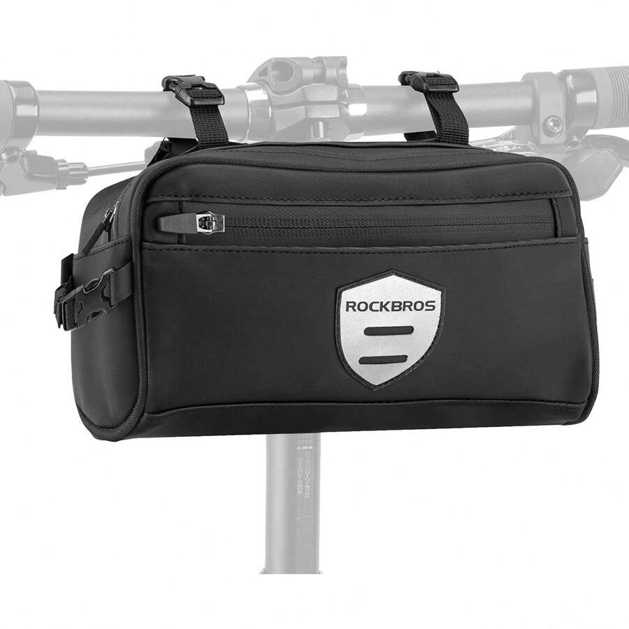 ROCKBROS Bicycle Handlebar Bag 4 Carrying Options Reflective Bicycle Bag With Shoulder Strap 2L For MTB Racing Scooters