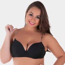 Plus Size Bras & Bralettes - 黑色 - 查看 1