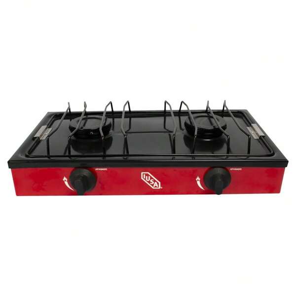 Parrilla A Gas 2 Quemadores Caper Roja