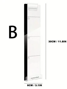 1pc Reminder Memo Board For Computer Screen, Acrylic Whiteboard For Monitor Side, Acrylic Sticky Note Memo Board, Office Monitor Side Memo Pad (Protective Film To Be Removed By Yourself) - Transparent - View 9