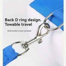 Adjustable Pet Backpack For Small To Medium Dogs, Durable Polyester Dog Knapsack With Leash Attachment, Blue, Convenient Outdoor Travel Accessory, Multiple Sizes Available - Blue - View 7