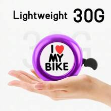 1pc Loud Aluminum Alloy Bike Bell, Suitable For 2.2cm Handlebars, Easy To Install And Durable, Great Holiday Gift For Mountain Bikes, Balance Bikes And Bicycles - Multicolor - View 3