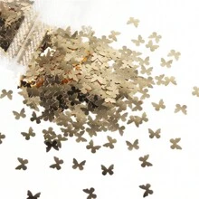 3g de brillos de uñas con decoración de mariposas holográficas láser de colores destellantes, decoración de arte de uñas con lentejuelas de mariposa PET