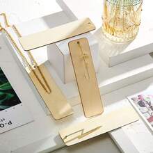 一組木質繩繩書籤批量套裝，空白木質書籤 - 米色 - 查看 8