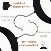 Thickened Anti-Scratch Mesh Clothes Hanger, Clothing Store Storage And Display Hanger, Flocked Hanger Non-Slip Dormitory Essential Household Tool - Multicolor - View 6