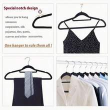 Thickened Anti-Scratch Mesh Clothes Hanger, Clothing Store Storage And Display Hanger, Flocked Hanger Non-Slip Dormitory Essential Household Tool - Multicolor - View 3