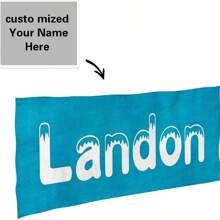 1pc Customizable Large Beach Towel - Soft & Absorbent, Personalized Pool & Summer Blanket - Ideal For Sunbathing, Swimming, And Vacation Travel Holiday Bathroom Decor Beach Essentials - Multicolor - View 8