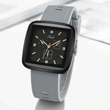 Jam Tangan Kuarsa Wanita Sederhana - Grey - View 4
