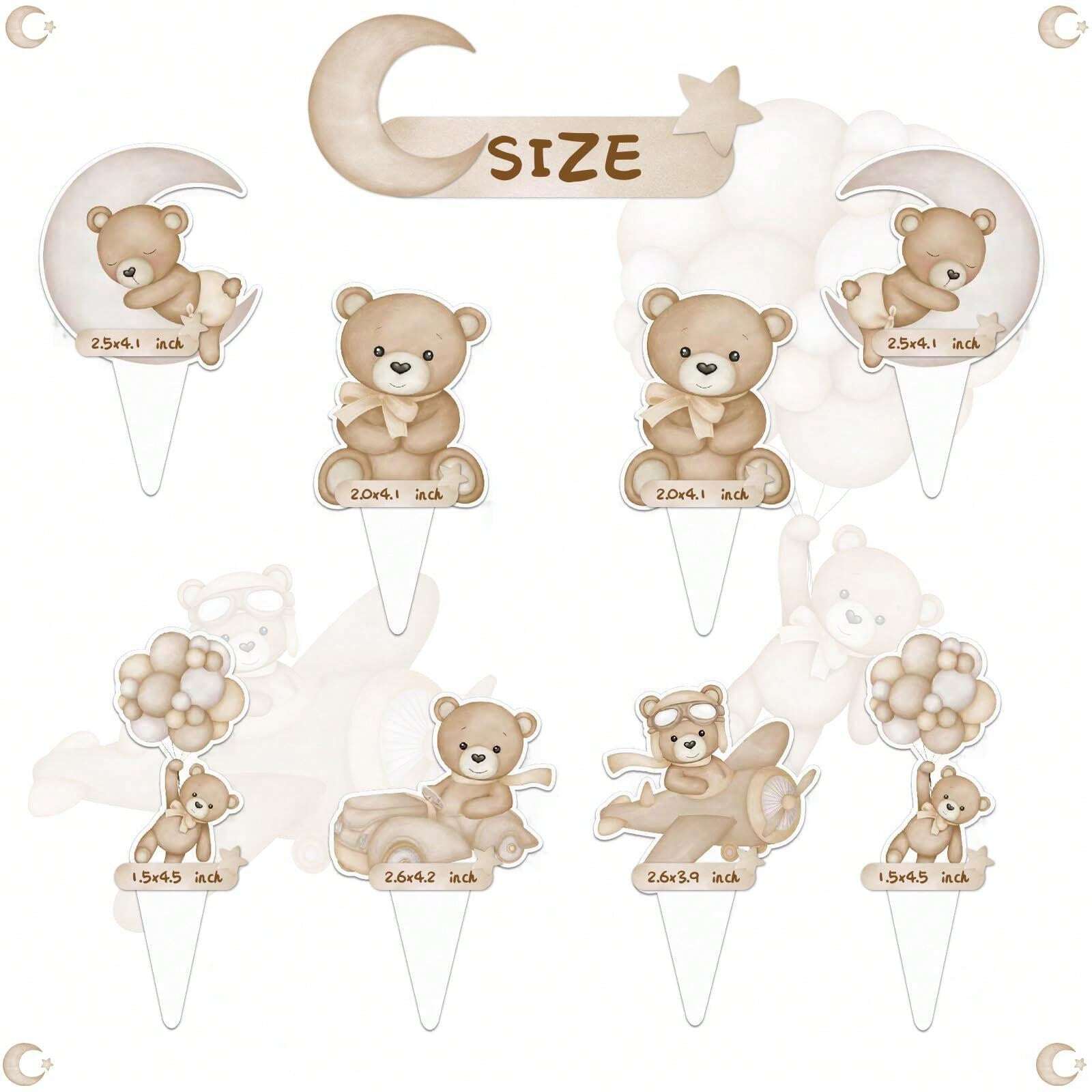 24 plugin decorativi per cupcake, 2 biglietti decorativi, plug-in per torte con delfini, decorazioni per torte a tema oceano, decorazioni per feste