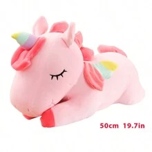 50cm/60cm/75cm/90cm Cute Giant Unicorn Plush Doll, Soft Stuffed Unicorn Doll, Animal Horse Doll, Children Girls Birthday Gift - Multicolor - View 12