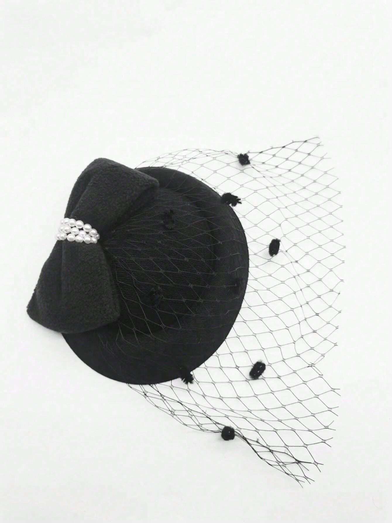 COSDREAMER Cappello da sole vittoriano per feste da tè e da donna, con fiocchi, fiori e paglia, Bianco e rosa., Regolare