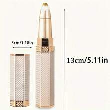 4合1電動眉毛修剪器女士便攜式修眉刀充電口紅式脫毛器