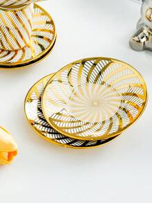 Coffee Cup & Saucer Set, European Style Afternoon Tea Set For Home Use - White - View 8