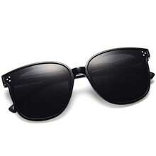 1 szt. Czarne, trzypunktowe, koreańskie, modne, duże okulary