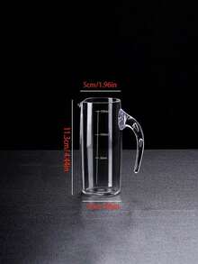 1入組150ml塑料酒器，丙烯酸白蘭地瓶，帶有測量標記的PC葡萄酒氣墊酒器