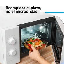 Plato De Cristal De Repuesto Para Microondas De 32.5 Cm - Blanco - Ver 8
