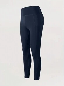 YINGHU Women's Quick-Dry High-Waist Yoga Pants With Pocket, Butt-Lifting And Breathable, Tight-Fitting, Tummy Control, Running/Fitness Pants