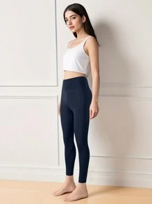 YINGHU Women's Quick-Dry High-Waist Yoga Pants With Pocket, Butt-Lifting And Breathable, Tight-Fitting, Tummy Control, Running/Fitness Pants
